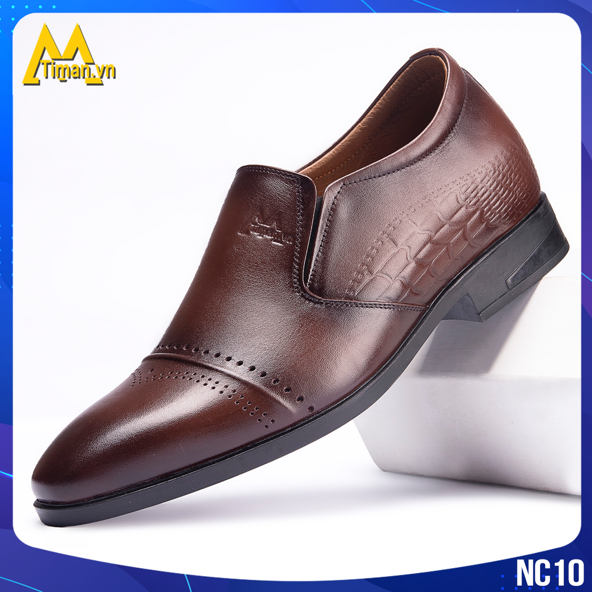 Giày Loafer da bò nam NC10